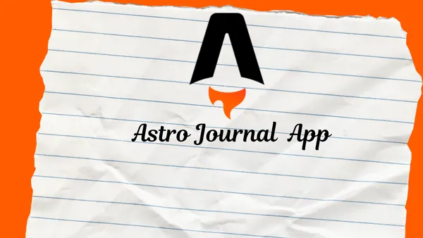 img of How to create a daily journal app using astro and markdown